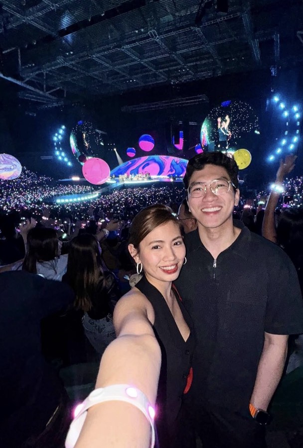 A FanVoyage traveller at a live event