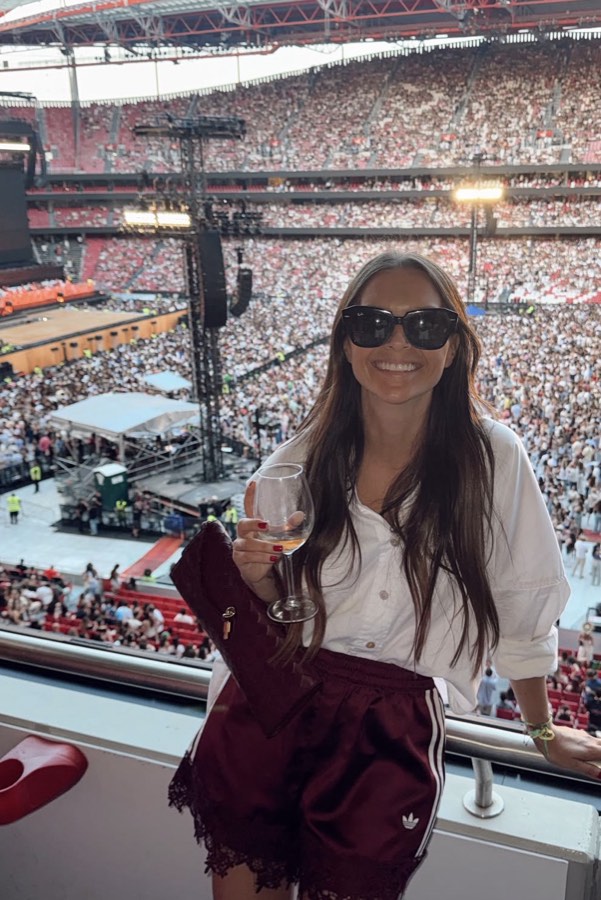 A FanVoyage traveller at a live event