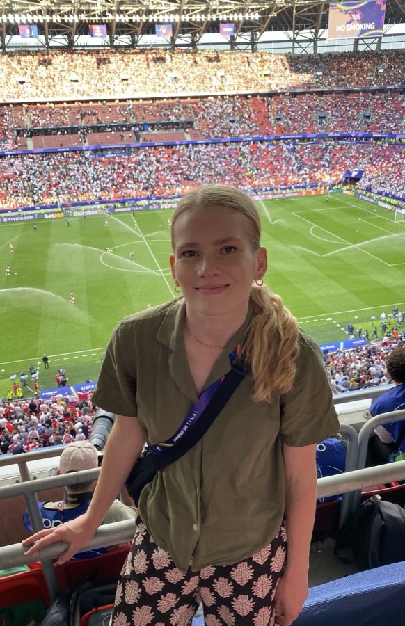 A FanVoyage traveller at a live event