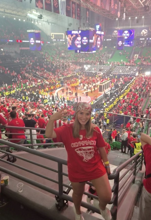 A FanVoyage traveller at a live event